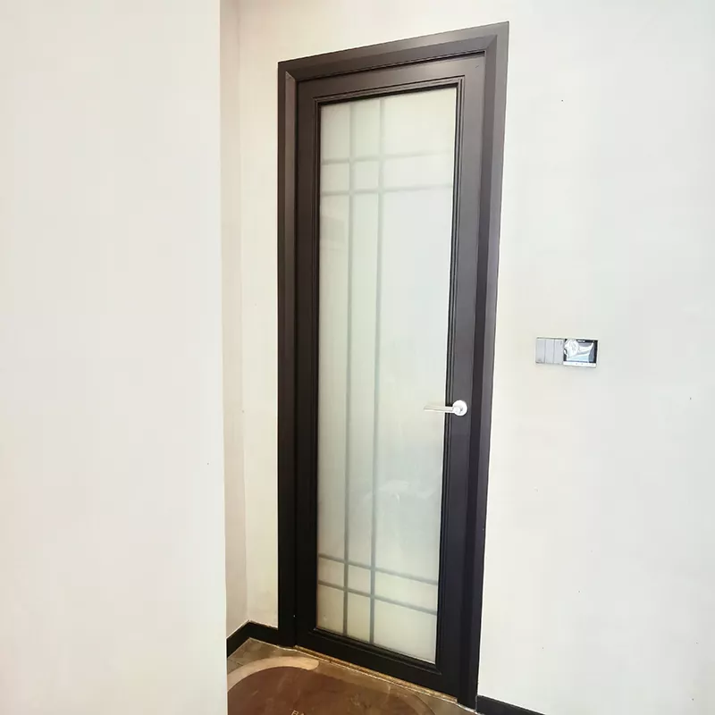 Porte coulissante de salle de bains en alliage d'aluminium