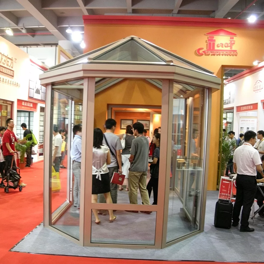 Solarium de toit en verre en alliage d'aluminium