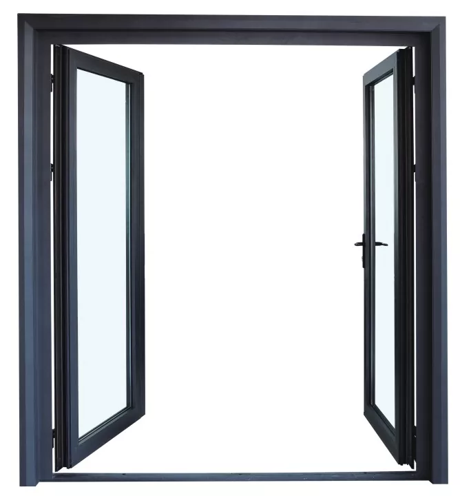 Porte battante isolée en alliage d'aluminium